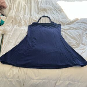 VENUS Navy Blue Halter Dress